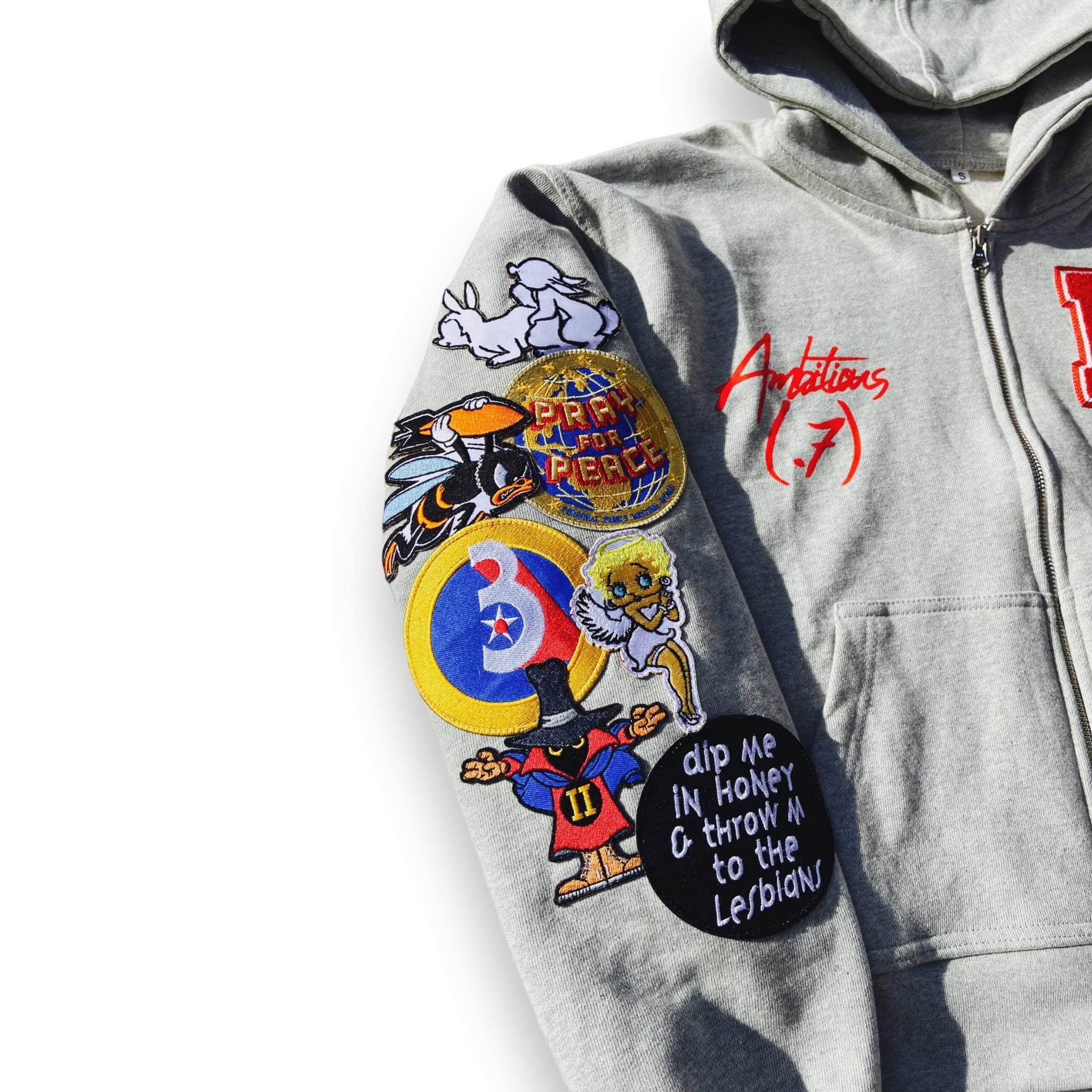 “PATCH WORK” ZIP UP